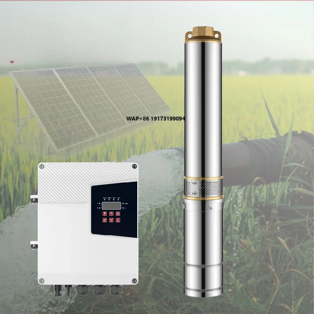 2 200V Brushless DC Motor Submersible High Pressure Water Pump with 2-Year Warranty for Agriculture Solar Use