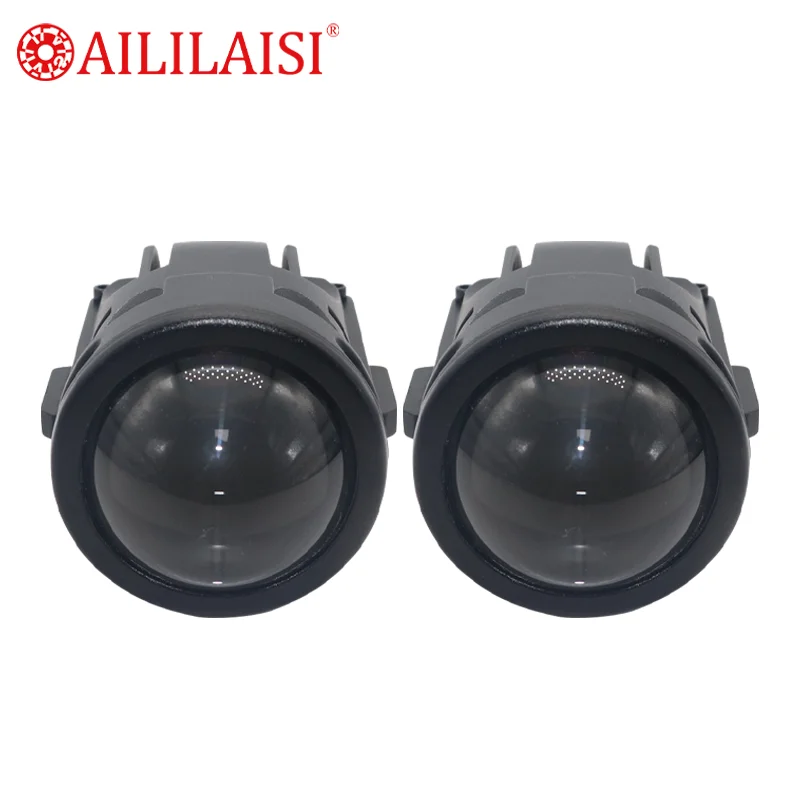 Aililaisi 2-Inch LED Three-Color Projector Lamp Lens H11 Fog Lights for Geely Emgrand Okavango Preface Azkarra CK Suzuki Samurai