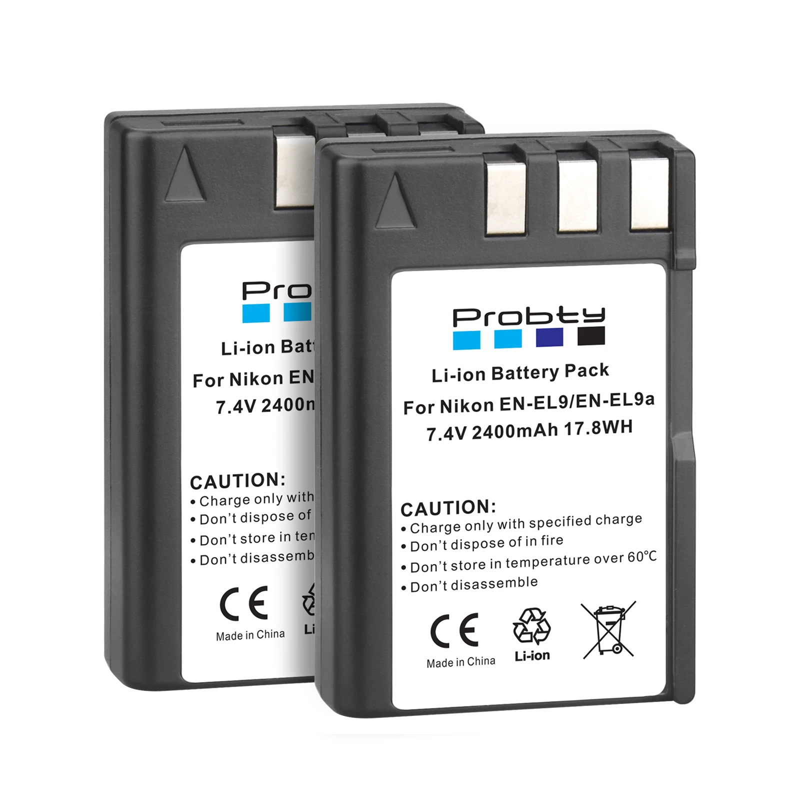 2400mAh EN EL9 EN EL9A EN-EL9 EL9A ENEL9 Batterie + Caricatore LED MH-23 per Nikon D40 D40X D60 D3000 D5000 Batteria per fotocamera digitale