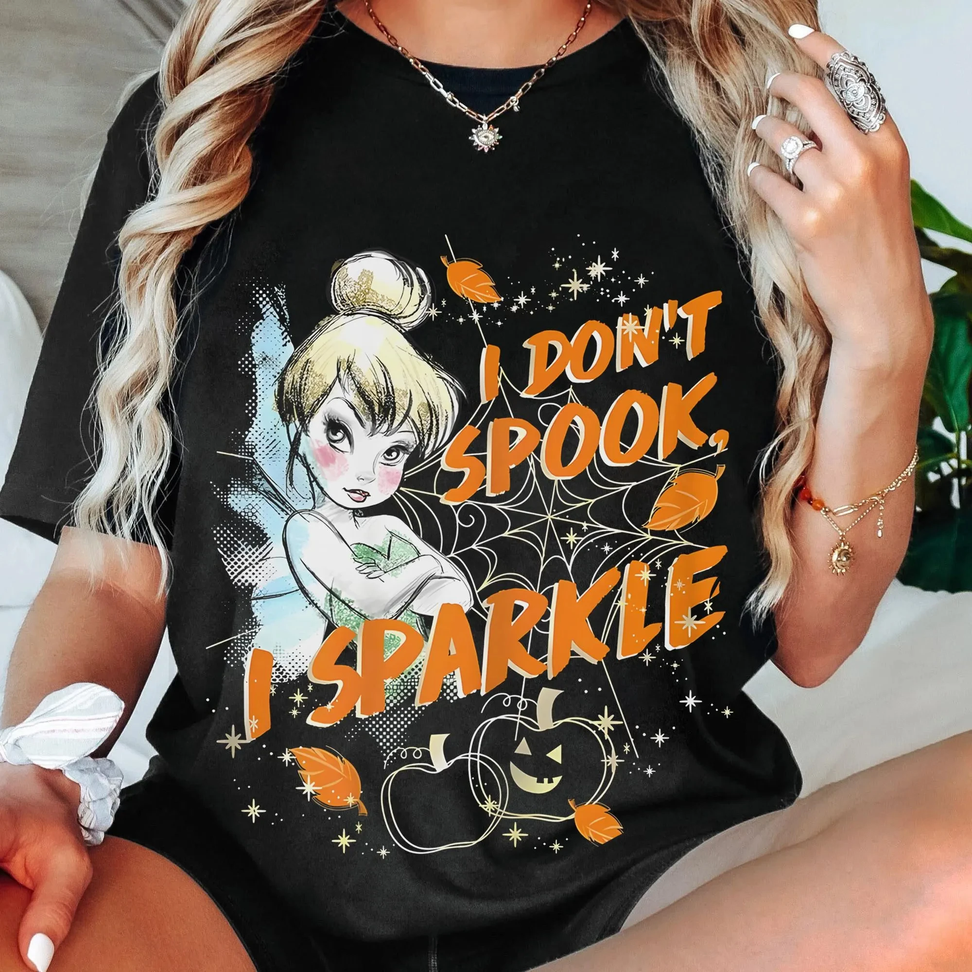 

I Don't Spook I Sparkle Tinkerbell Halloween Sparkle Shirt Tinkerbell Neverland Halloween Shirt Princess Halloween Shirt