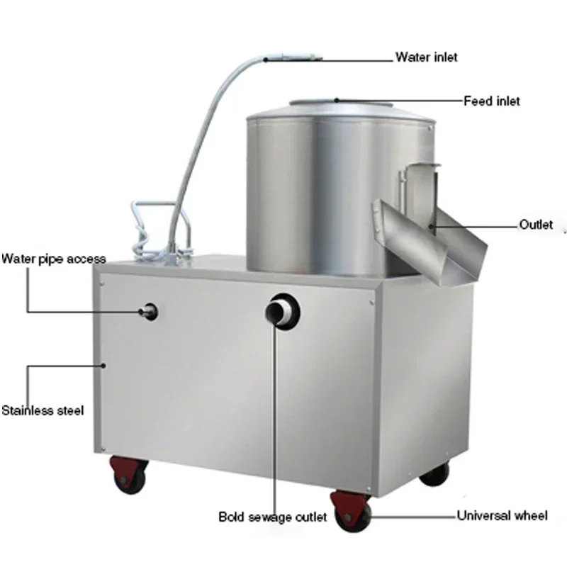 Taro Potato Peeling Peeler Washing Machine Fully Automatic Commercial Potato Sweet Electric Multifunctional Bucket 70 1.5kw 220