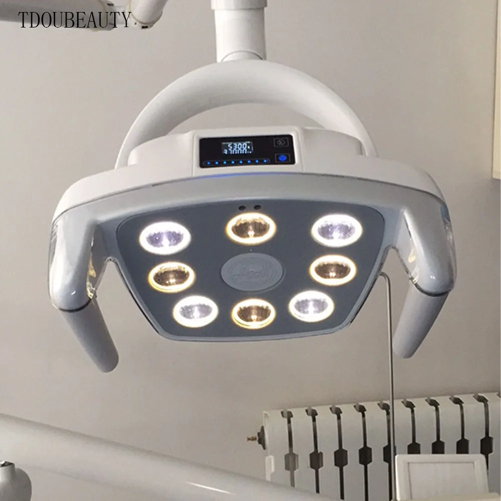 TDOUBEAUTY Luxury Ceiling Mount LED Medical Shadowless Light for Dental, Hospital, Veterinary Clinic & Beauty Salon 110V-230V