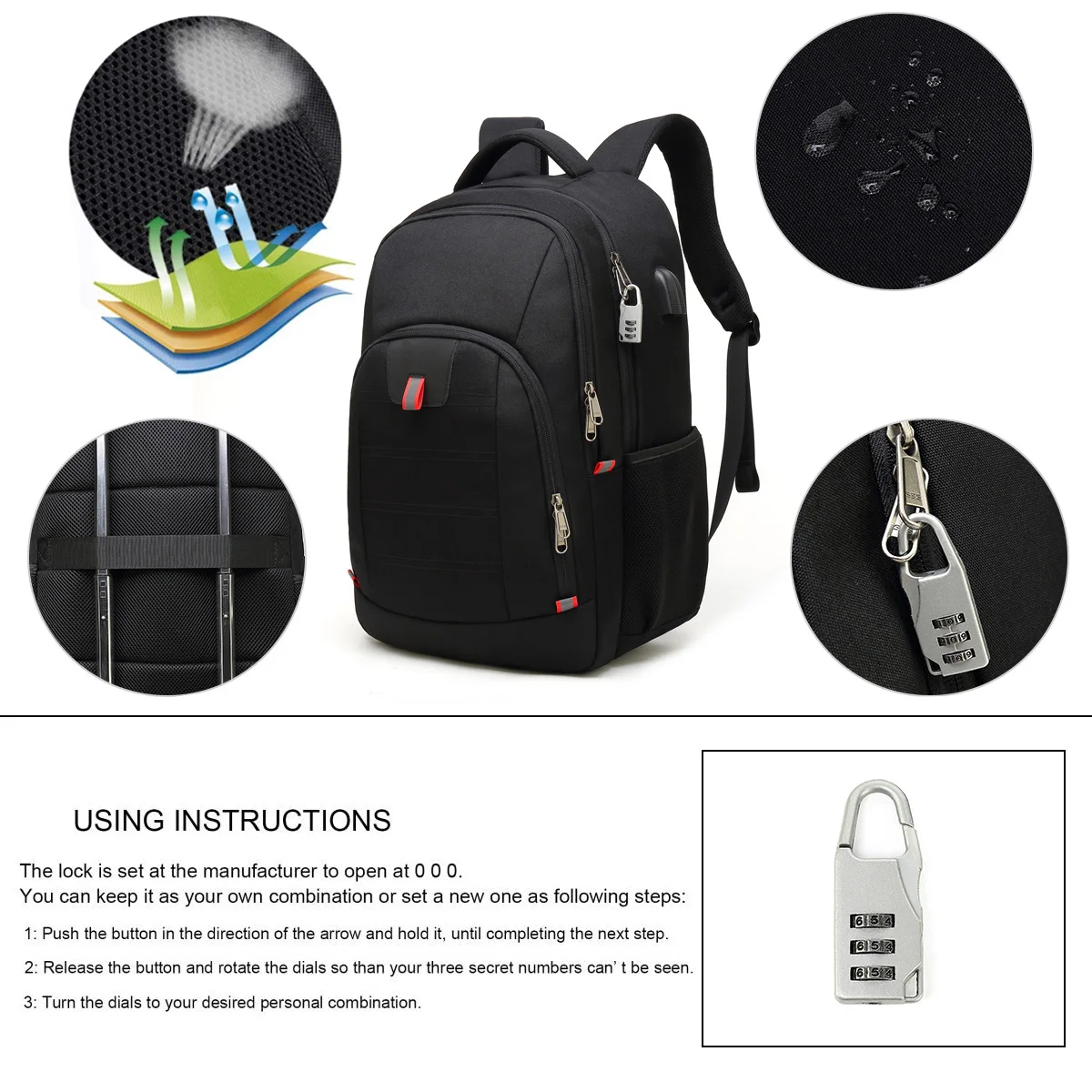 XQXA Unisex 30L Business 17 \