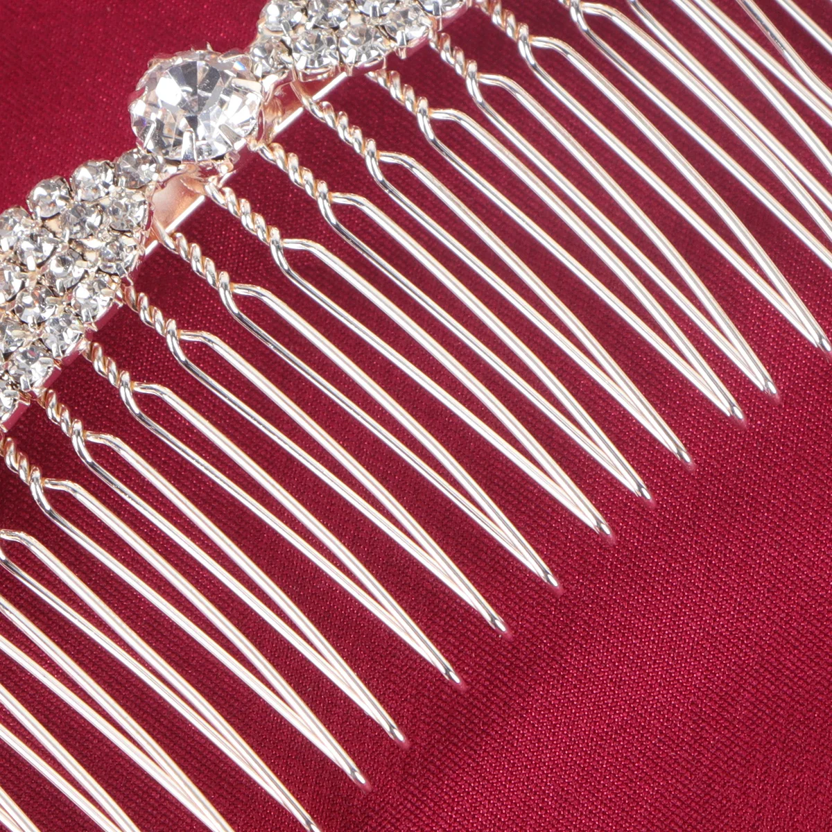 

Chic Rhinestone Hair Comb Elegant Bang Insert Comb Stylish Women Hairpin Party Wedding Hair Accessories Creative Headdress