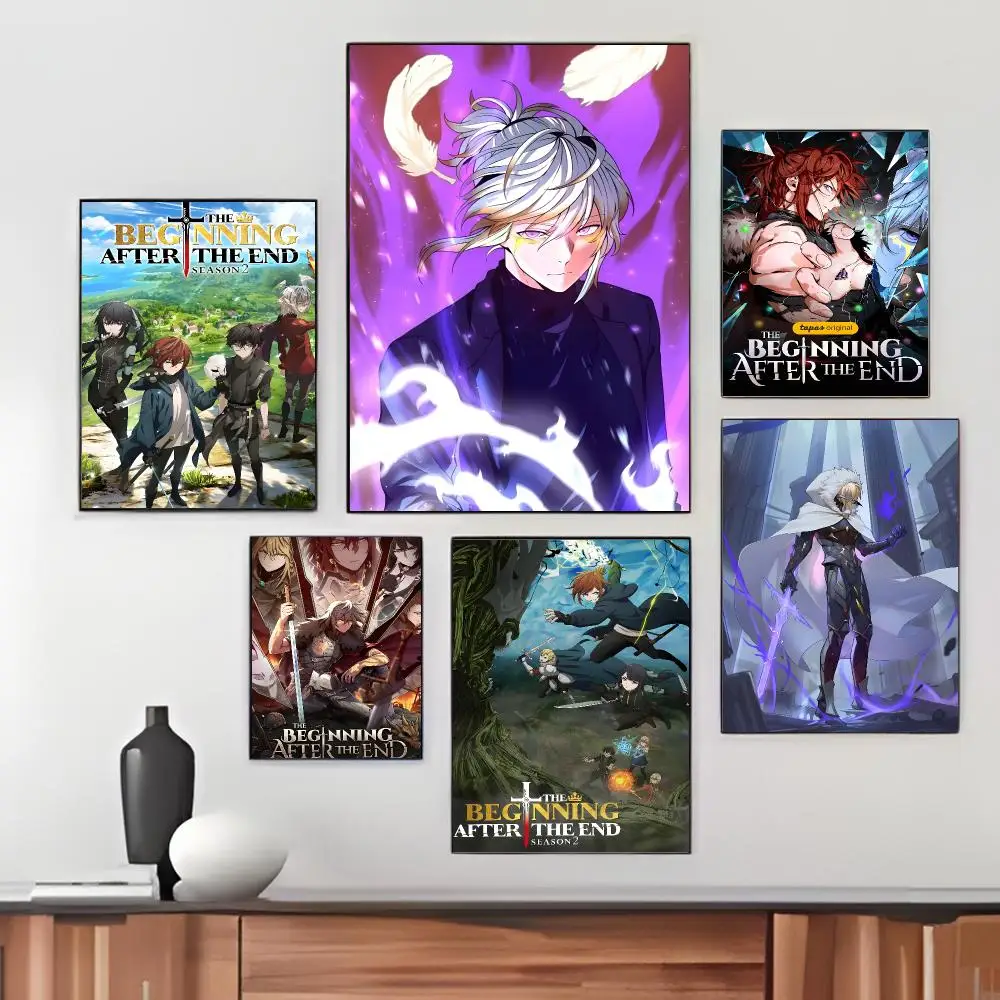 Japanese Anime T-The Beginning After The End Poster Pegatina artistica HD autoadhesiva impermeable para salon dormitorio