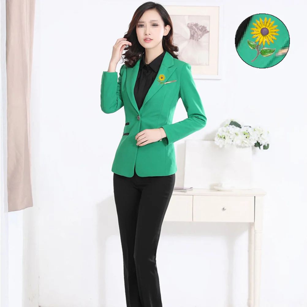 

Brooch Alloy Breastpin Shiny Sunflower Breastpin Flower Pin Badge For Women Girls Gold Wedding Party Accessory