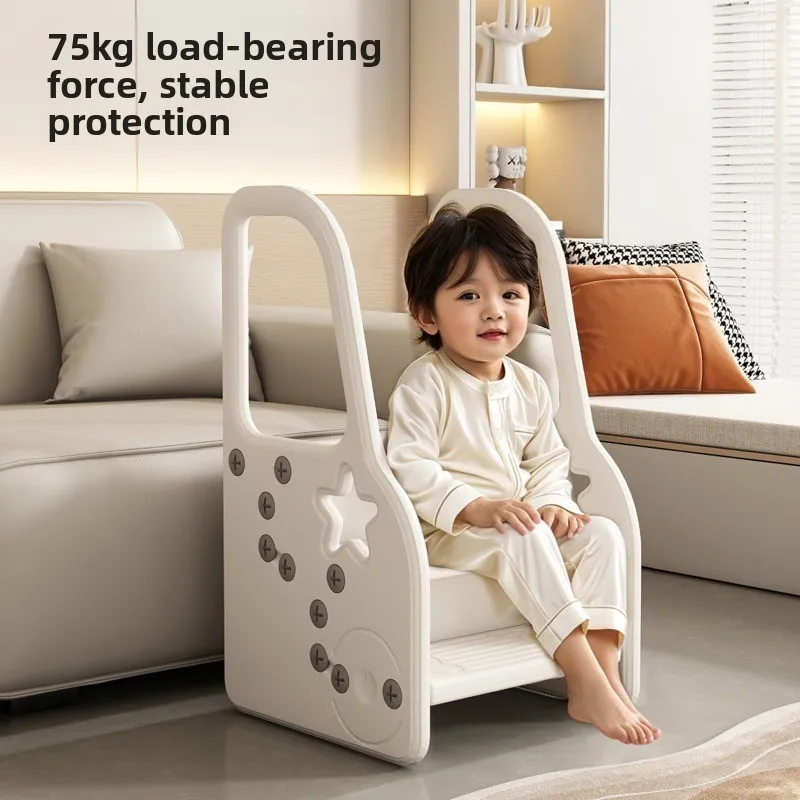 Stools & Ottomans Living Room Furniture Thickened Kids Step Stool Washstand Bathroom Footrest for Children Daily Washing Use