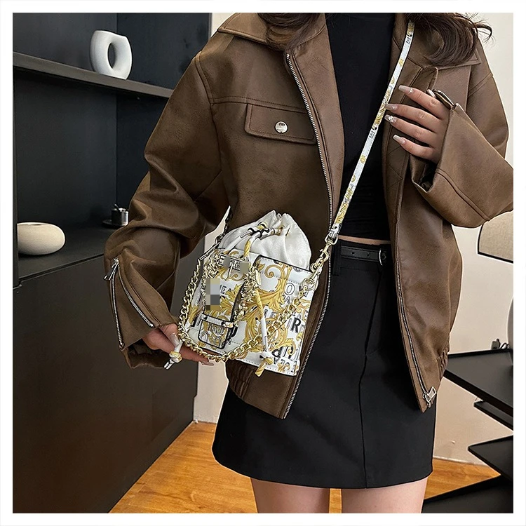 

‌2025 Boho Mini Bucket Bag - Forest Style Crossbody Purse for Women, Trendy Shoulder Bag