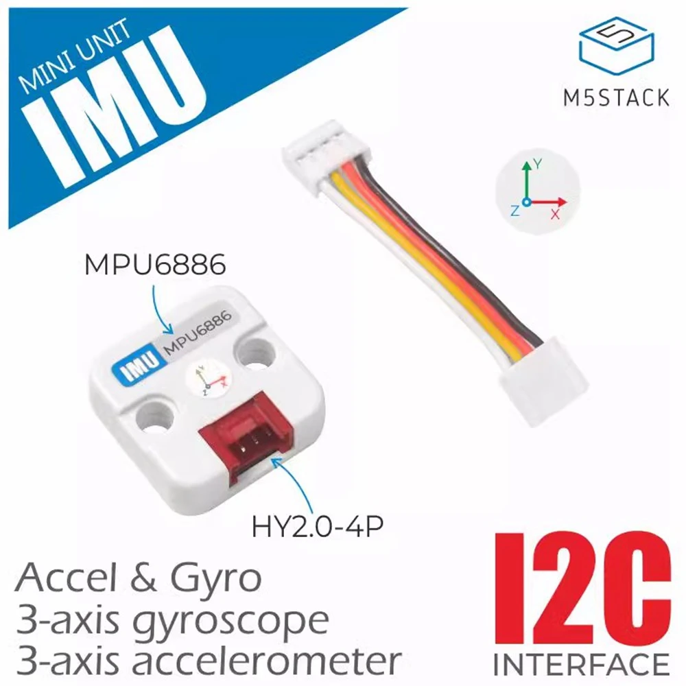 

M5Stack 6-Axis IMU6 Axis attitude sensor programmable gyroscope accelerometer MPU6886