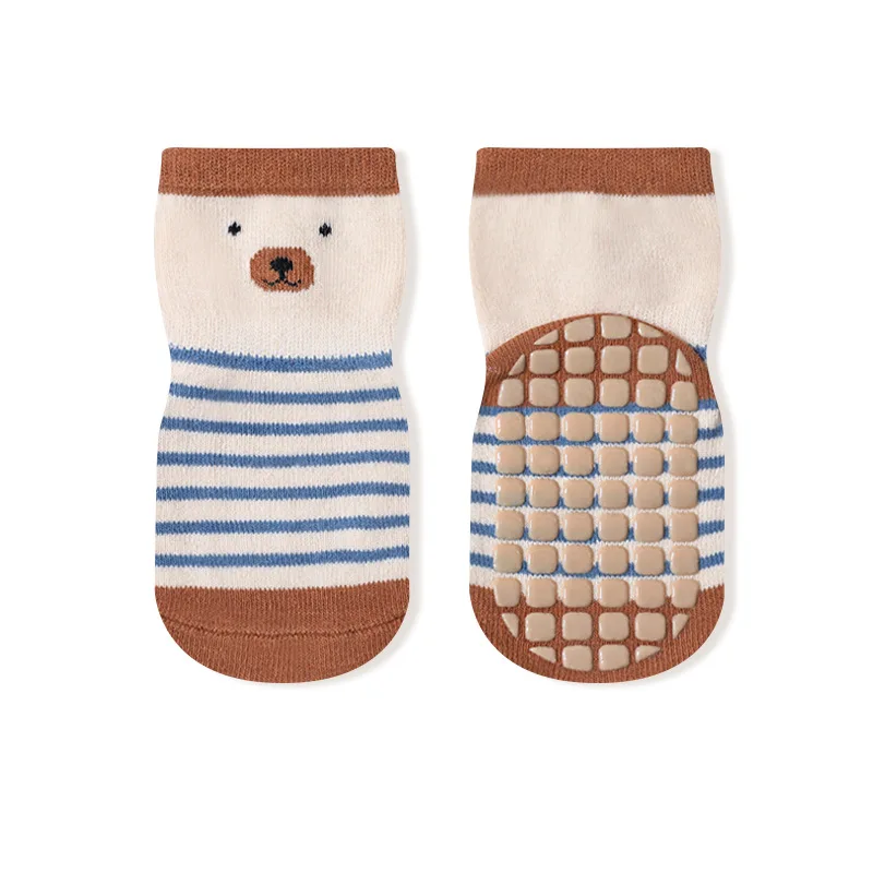 5 Paar rutschfeste Kindersocken mit niedlichem Cartoon-Muster für Babys, Jungen und Mädchen, Bodensocken, bequem, atmungsaktiv, für Kleinkinder – Detail 13