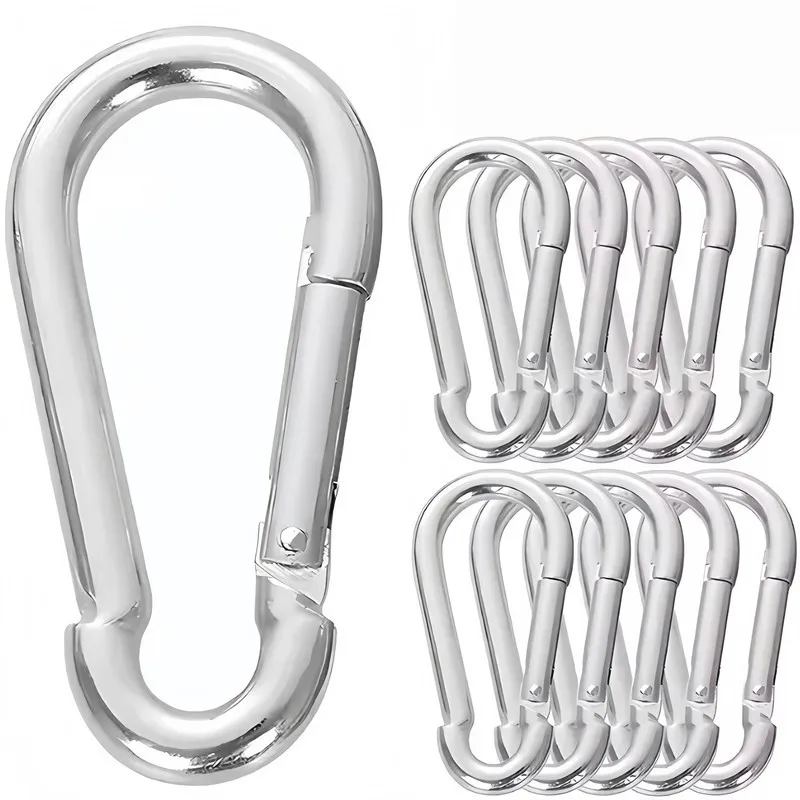 14 pcs M4 Spring Snap Hooks, Spring Loaded Gate and Strong Load Capacity, ideal for Daily Carry Accessories