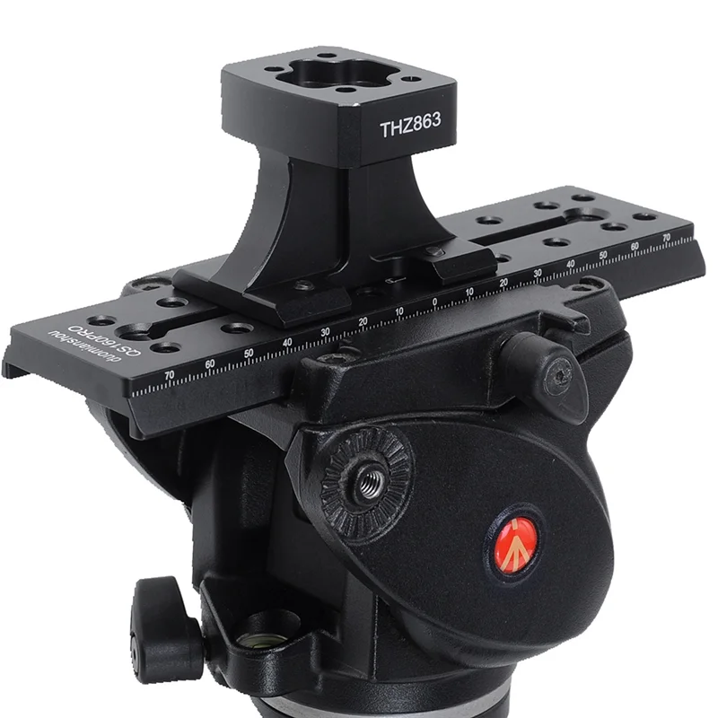A52T IS-THZ863 Adjustable Lens Replacement Foot Bracket For Manfrotto 502/701 Sand Sparrow 6T/8T/DV3+3/DV5+5 Hydraulic Head