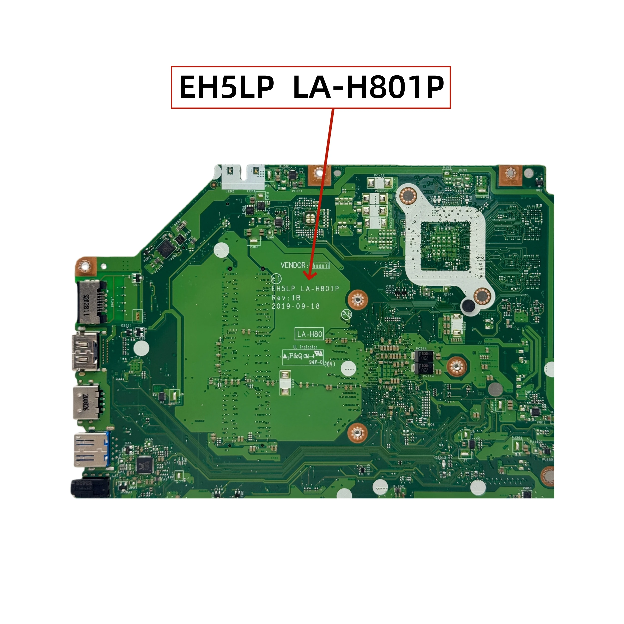 EH5LP LA-H801P For Acer Aspire A315-42 A515-43 Laptop Motherboard With AMD 300U R3-3200U R5-3500U R7-3700U CPU UMA DDR4 100% OK