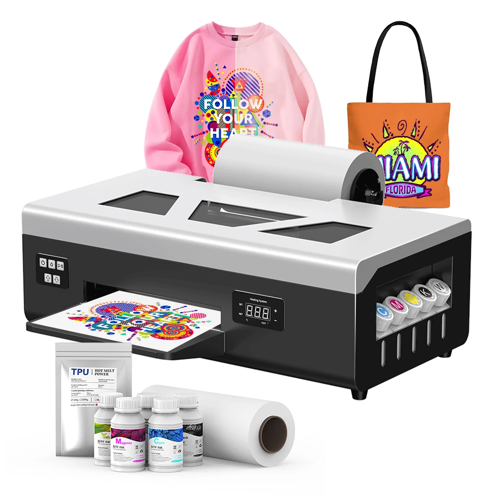 

Good Selling Printer L800 DTF for Printing T-shirt Mini A4 Better Inkjet Printer with White Ink Mixing System Clothes Printer