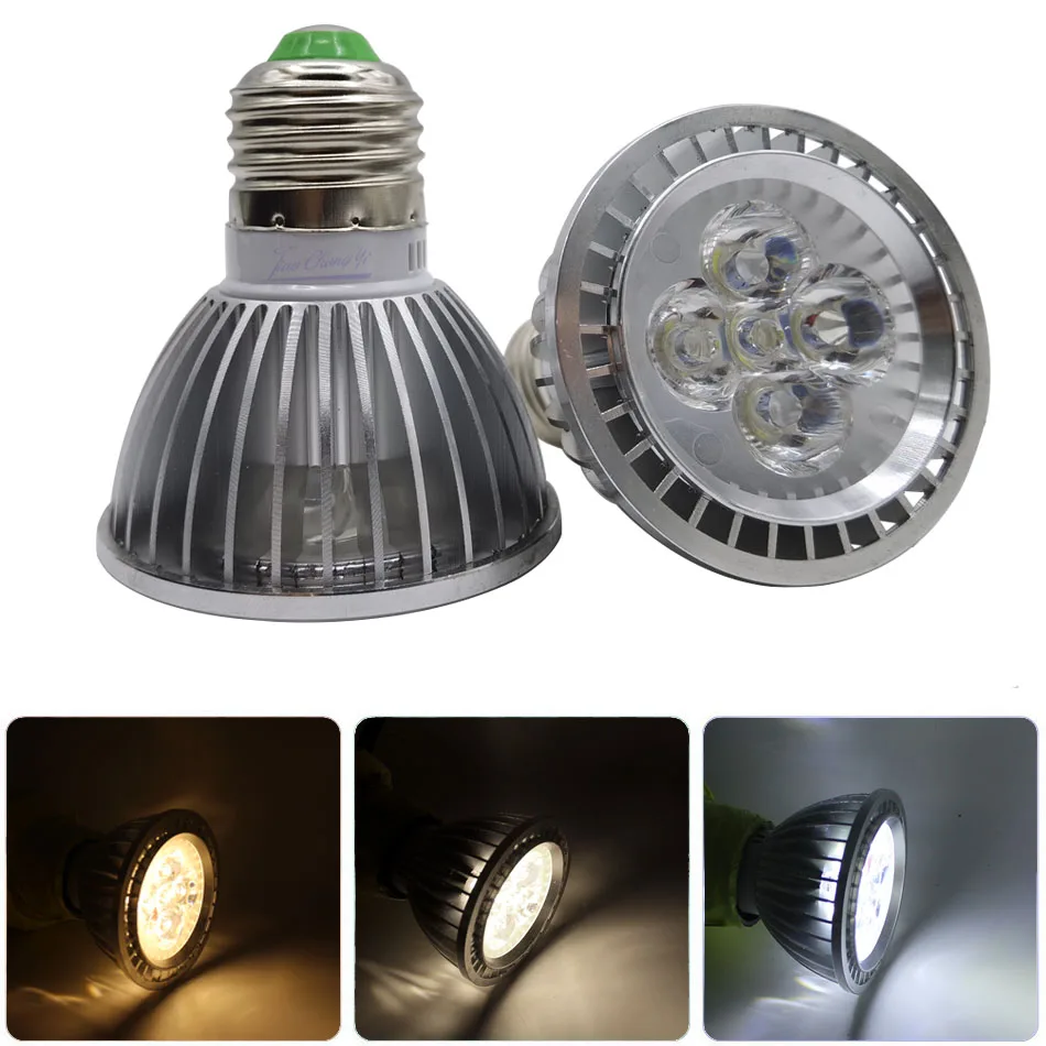 

PAR20 Bulb E27 Indoor LED Spotlights Lamps 15W 110V 220VAC Dimmable white light wam white Spot Bulb Lamp Light