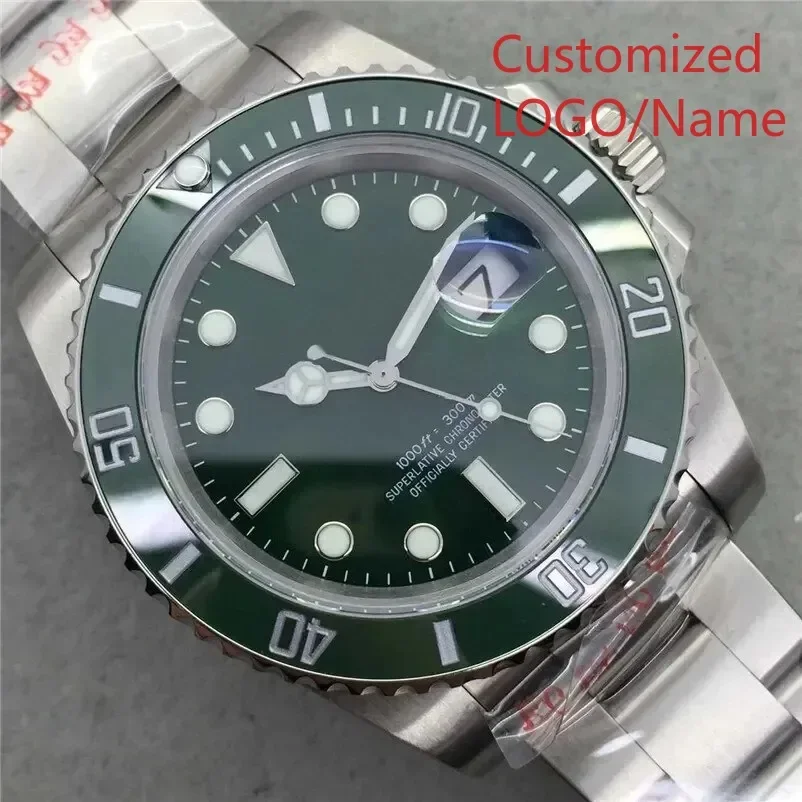 A88 Store  Customized Men's Automatic Mechanical Watch 904L Stainless Steel Sapphire World Time