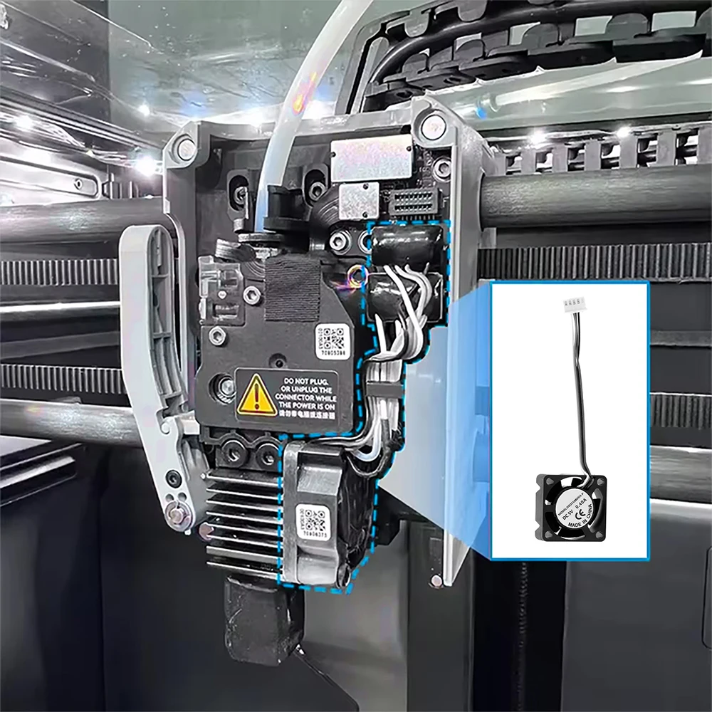 Hotend-Kühlventilator für Bambu Lab A1 A1 Mini 18000 U/min 2510 Lüfter für Bambulab A1 Hot-End-Kühlsets 3D-Drucker Ersatzteil – Detail 2