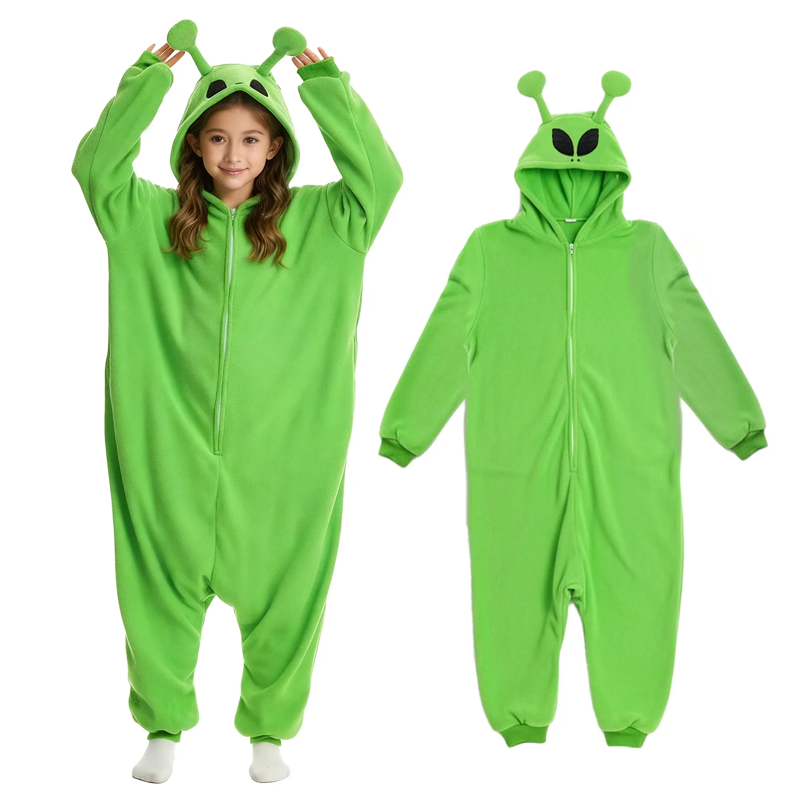 

Alien Onesies Boys Girls Animal Alien Costume for One Piece Plush Outfits Cosplay for Halloween Cosplay Costume Props