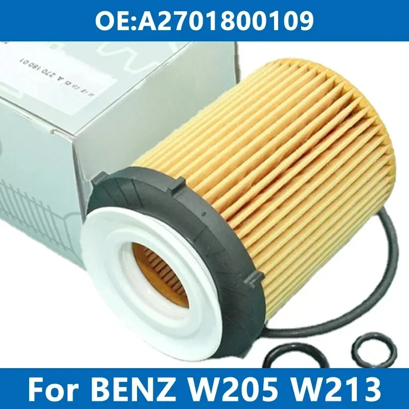 Car Oil Filter Kit A2701800109 For Mercedes Benz W176 W246 W205 W213 X156 X253 A180 B200 C200 E300 CLA GLA GLC M270 M274 Engine