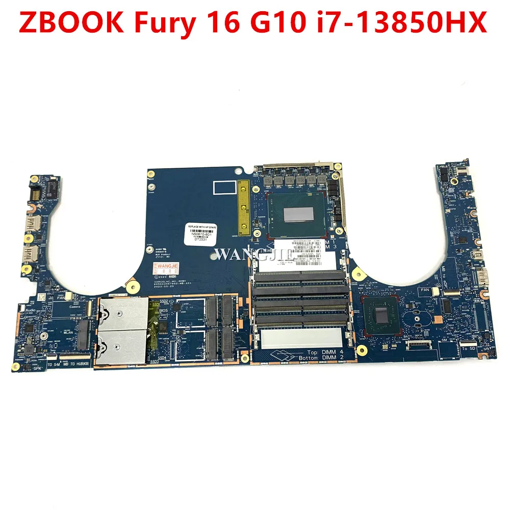 

Материнская плата для ноутбука HP Zbook Fury 16 G10 N50670-601 SPS-MB i7-13850HX nWWAN Fury WIN 6050A3467902, 100% рабочая