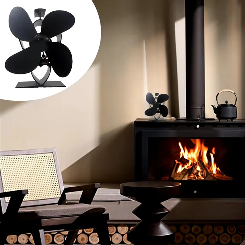 Y42A-вентилятор с тепловым питанием, неэлектрический тепловой вентилятор, вентилятор для камина, вентилятор для печи, циркуляционный вентилятор для теплого воздуха, тихий тепловой вентилятор