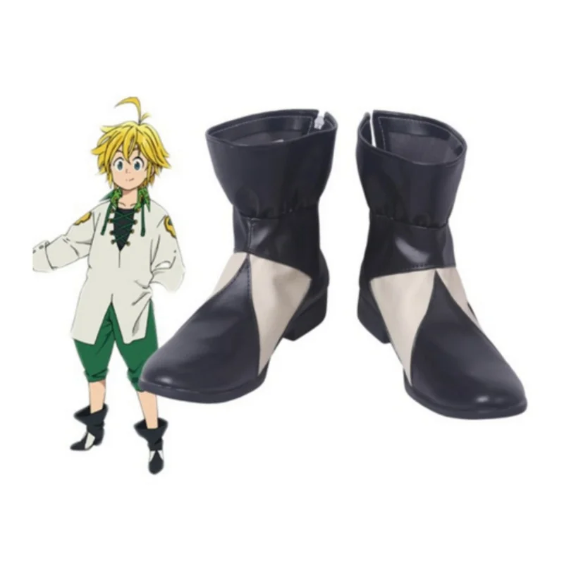 Chaussures de Cosplay de l'Animé The Seven Deadly Sins Meliodas, Bottes sur Mesure