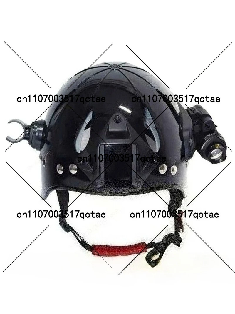 Diving helmet, impact resistant, thickened, corrosion-resistant, multifunctional tactical water rescue helmet