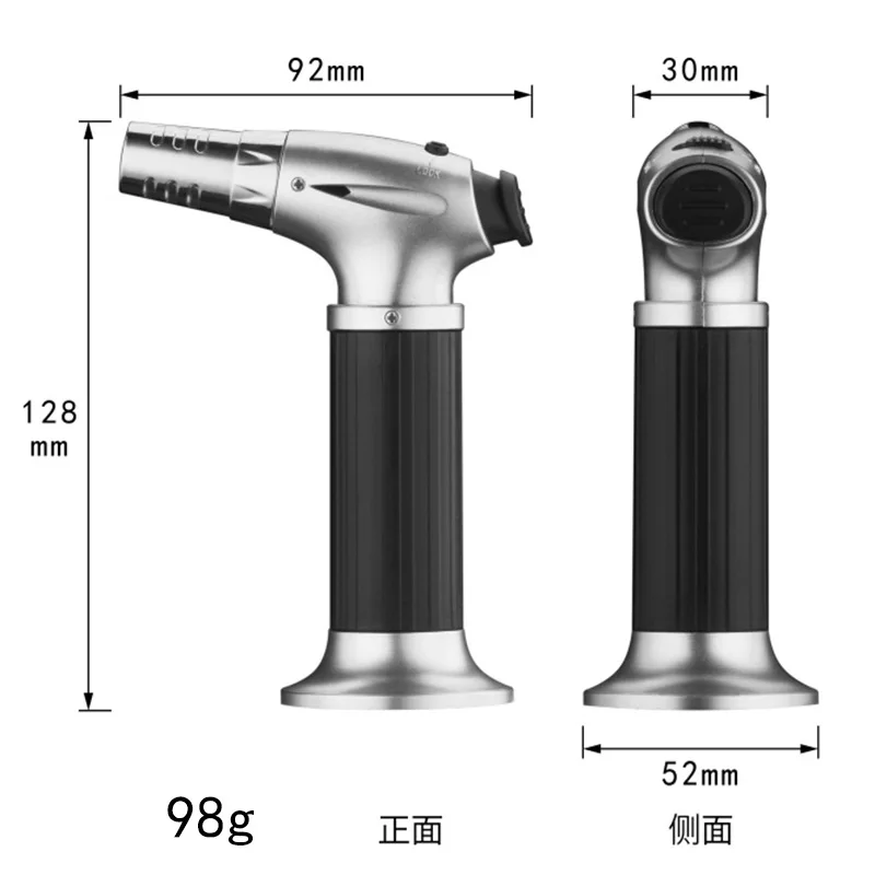 Küche Winddicht Gas Feuerzeug BBQ Spritzpistole Taschenlampe Turbo Butan Zigarre Zigarette Leichter Metall Jet Camping Überleben Werkzeug Outdoor