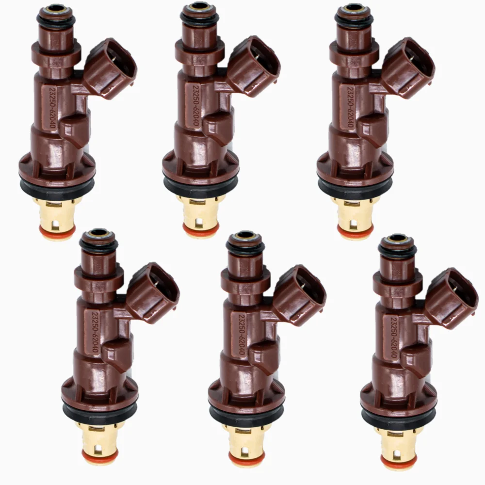 

1/6PCS Fuel Injector Nozzle 23250-62040 For 1999-2001 Toyota Tacoma Tundra 4Runner 3.4L V6