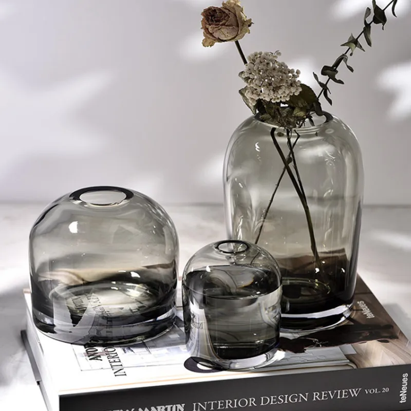 European style simple vase INS glass flower living room dining table crafts