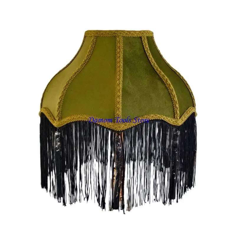 57BE Floor Fixture Tassels Pendant Light Shade for Home Cafe Restaurant Lighting