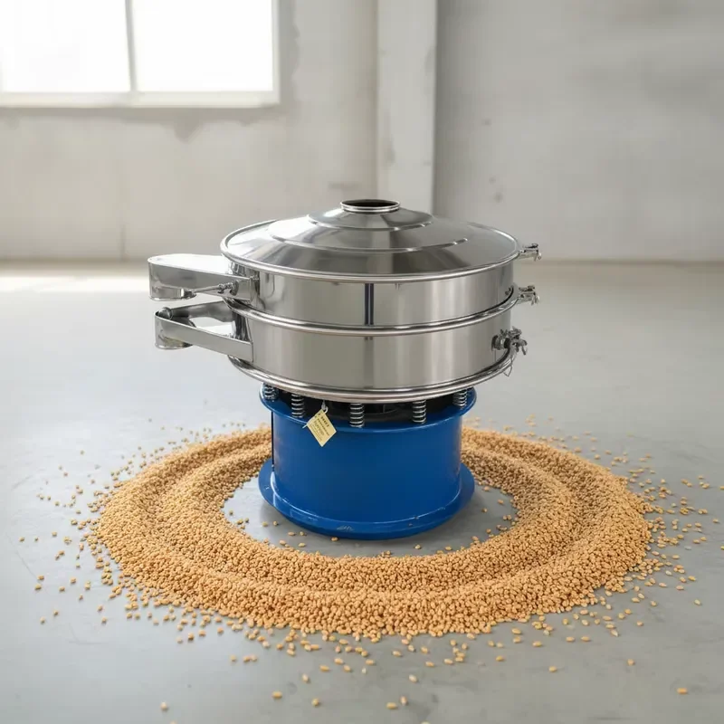 Rotary Circle Vibrating Screen Rice Vibrating Screen Food Screening Machine Rice Vibrating Sieve Machine