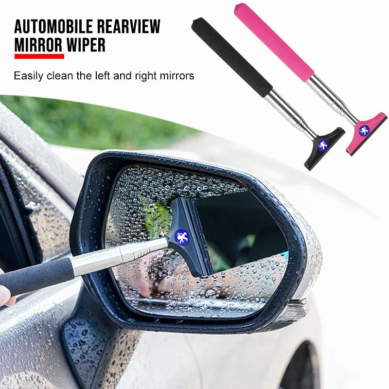 

Car Rearview Mirror Wiper Retractable Handheld Cleaning Brush for Peugeot Rifter 508 RCZ 5008 408 4008 308 3008 Wheel Center Cap