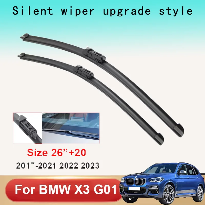 

Car Wiper Blades For Bmw X3 G01 2017-2020 2021 2022 2023 Car Accessories Front Windscreen Wiper Blade Brushes Cutter