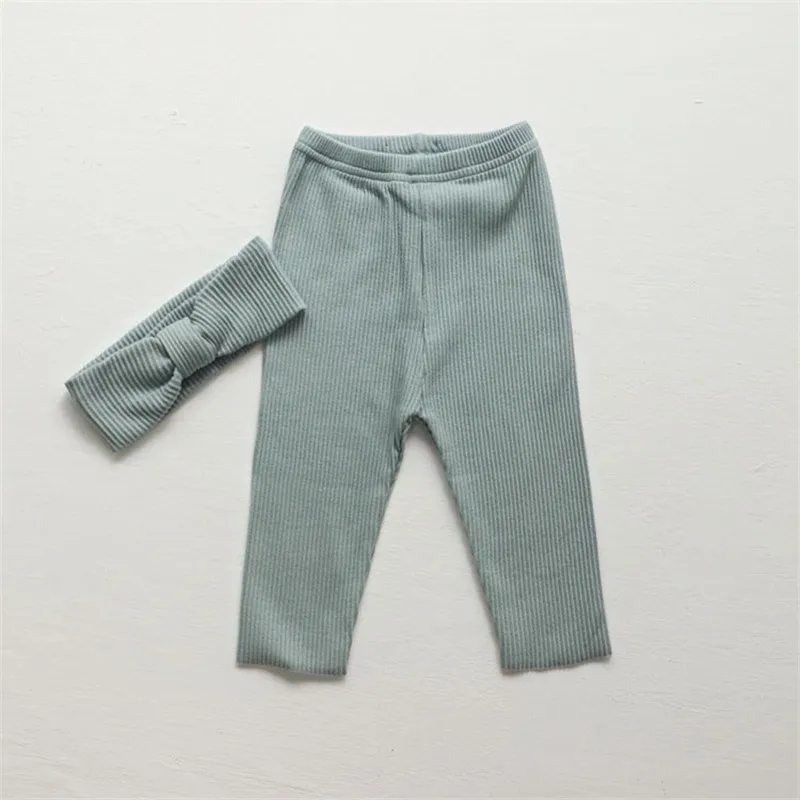 0-24M Newborn Kid Baby Boys Girls Clothes Autumn Winter Cotton Baby Pants Stretch Bottom Cute Sweet Fall Trouser New Born Outfit