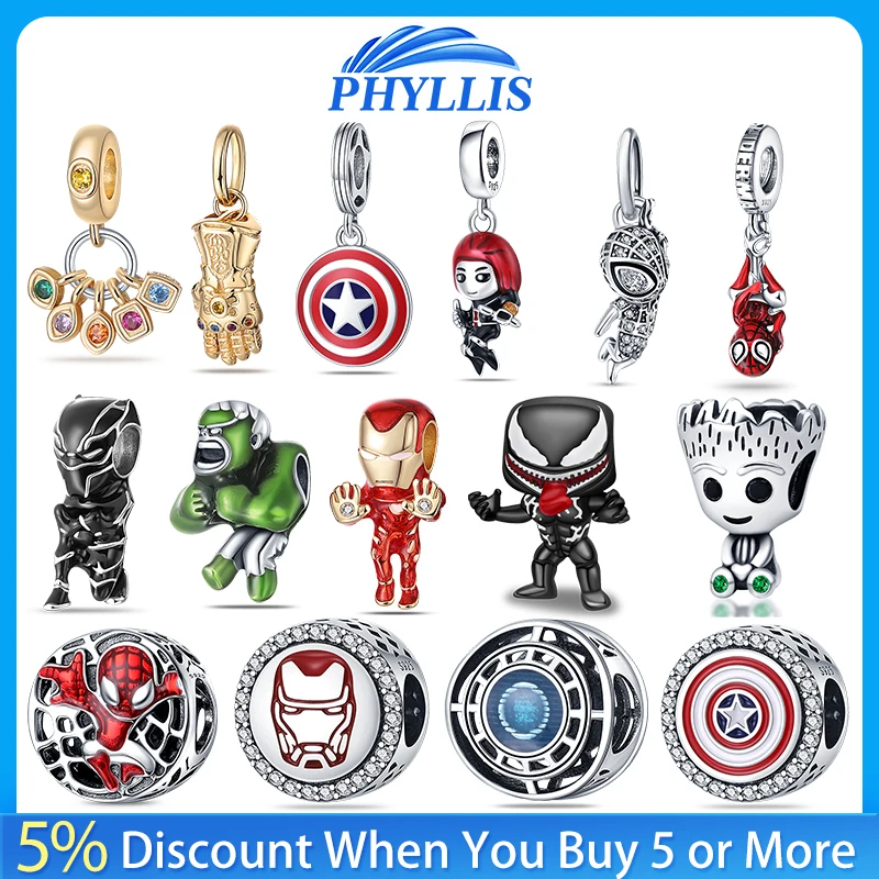 

Hot Sale 925 Silver Character Charm Suitable for Fashion Personality Unisex 925 Sterling Silver Bracelet DIY Birthday Gift
