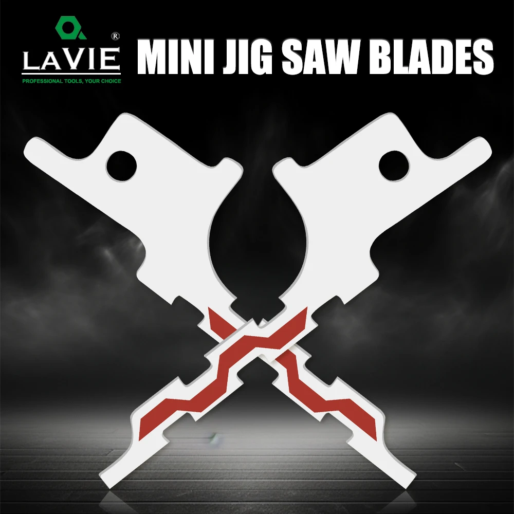 

LAVIE 10pcs Set Mini Reciprocating Jig Saw Blades Drywall Reciprocating Saw Blade Wire Box Drywall Access Sawzall Blades