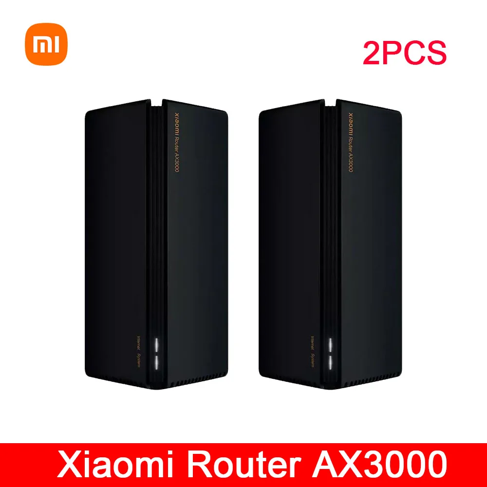 2-Pack Xiaomi AX3000 Mesh System Wifi6 2.4G 5GHz Full Gigabit 256MB 5G WiFi Repeater 4 Antennas Network Extender Mesh Routers