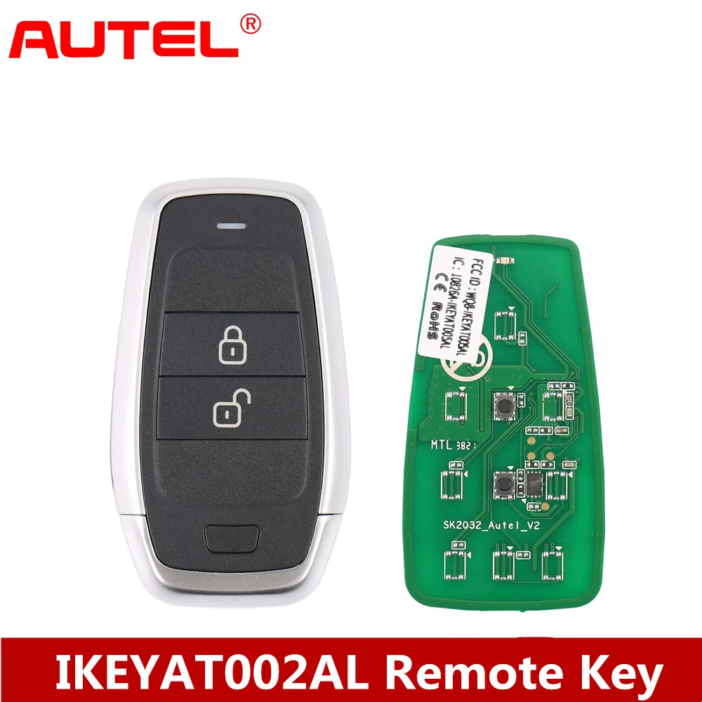 AUTEL Independent MaxiIM IKEY 2 Buttons Smart Universal Key IKEYAT002AL For Autel IM608 IM608PRO Standard Style