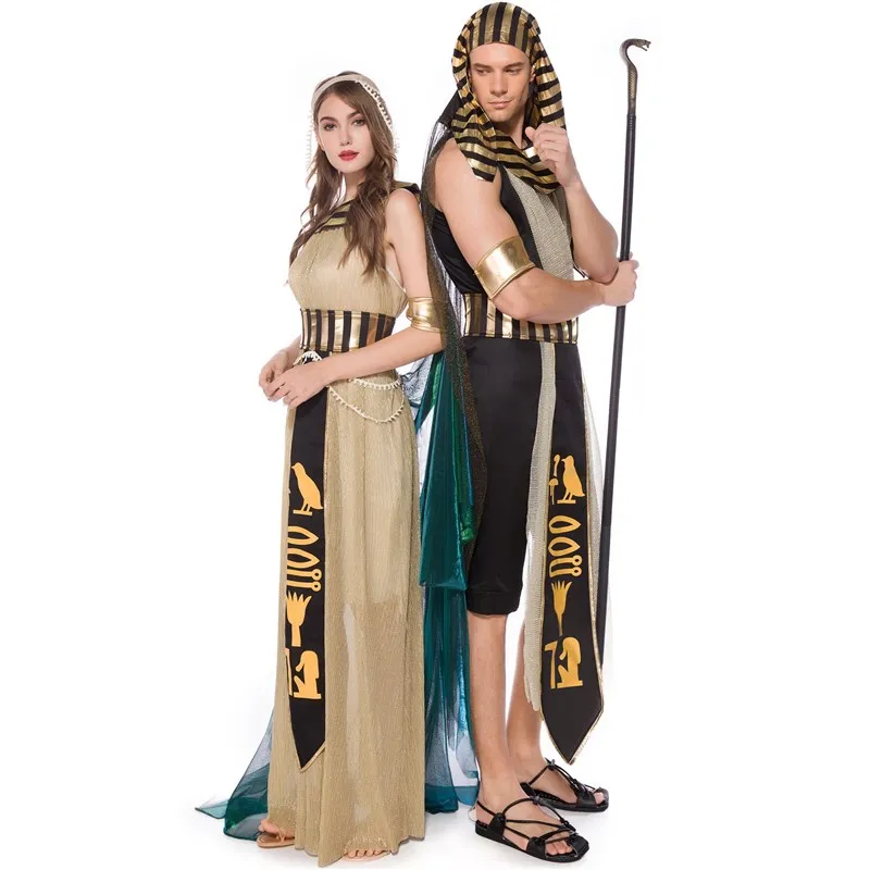Disfraces de Pareja para Actuaciones, Trajes de Baile de Máscaras de Halloween, Maquillaje del Día de Muertos, Vestuario Tradicional Chino para Escenario