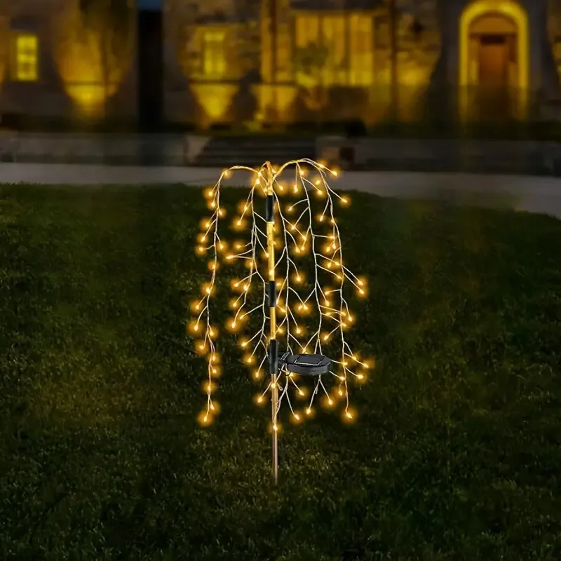 

Новейшая версия, уличные водонепроницаемые светодиодные солнечные маленькие ивы, дерево, патио, сад, лужайка, вечеринка, декоративные заземляющие ландшафтные фонари