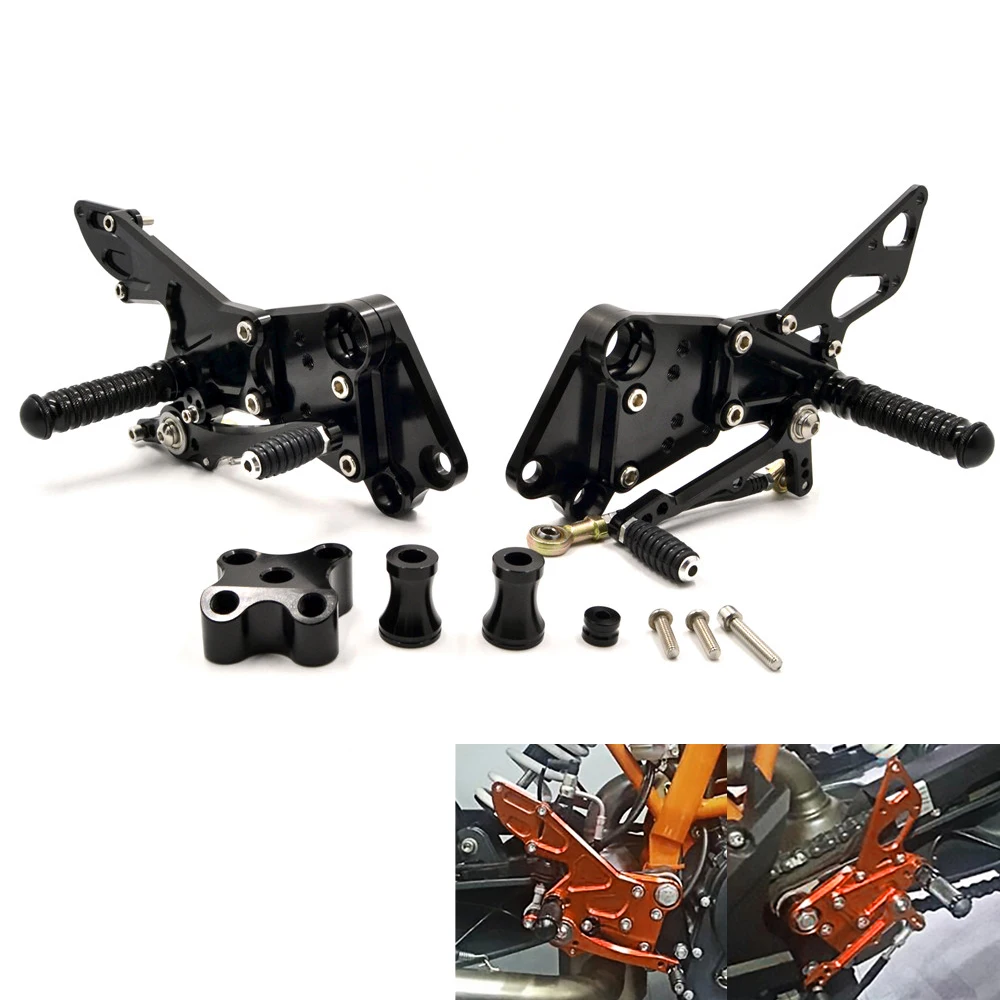 

Adjustable Rearset For KTM Duke 125 200 390 2013 - 2017 Duke125 Duke200 Duke390 Motorcycle Footrest Foot Pegs Rear Set Rests