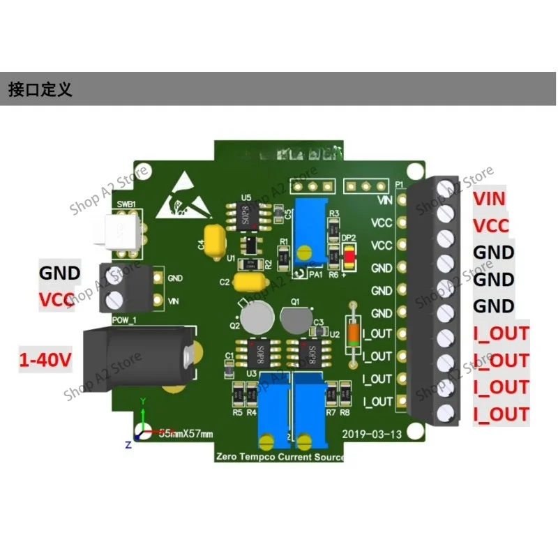 Constant Current Source Module Three-terminal Adjustable Constant Current Source 1uA10mA LM134 LM234 LM334 1-40V