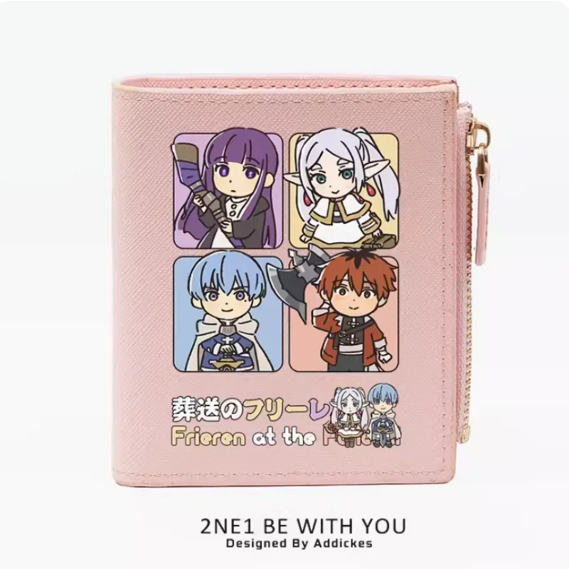 Anime Frieren at the Funeral Zipper Fashion Wallets PU Purse Card Holder Money Bag Gift 372 Cosplay