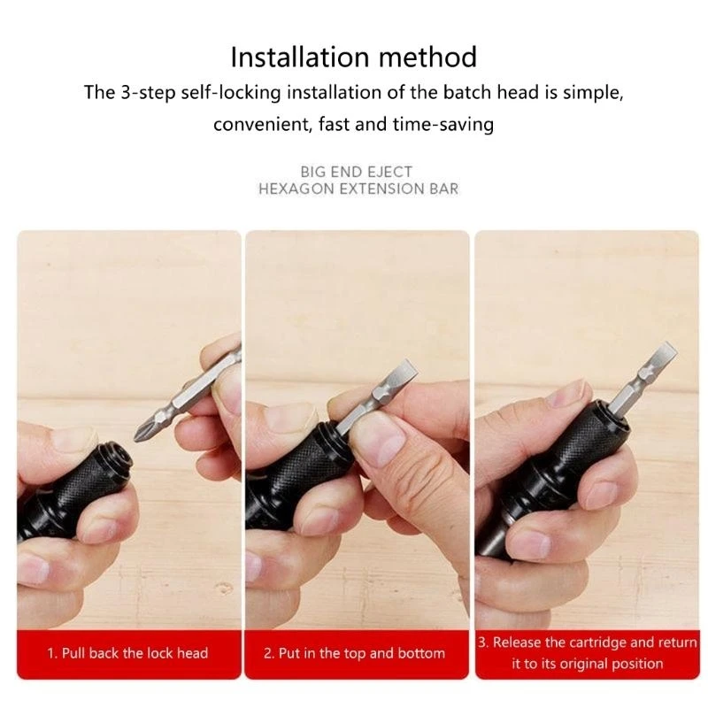 J0MC Funcional Universal Adapter Set adecuado para bit hexagonal para llave