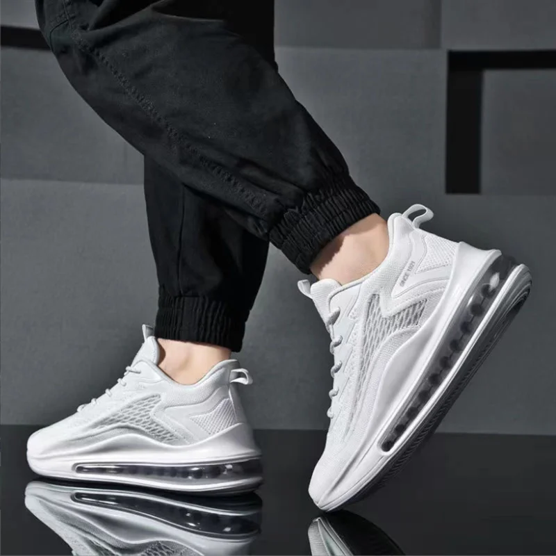 Men Casual Air Cushion Running Shoes Comfortable Male 2023 Autumn New Mesh Breathable Soft Sports Sneakers