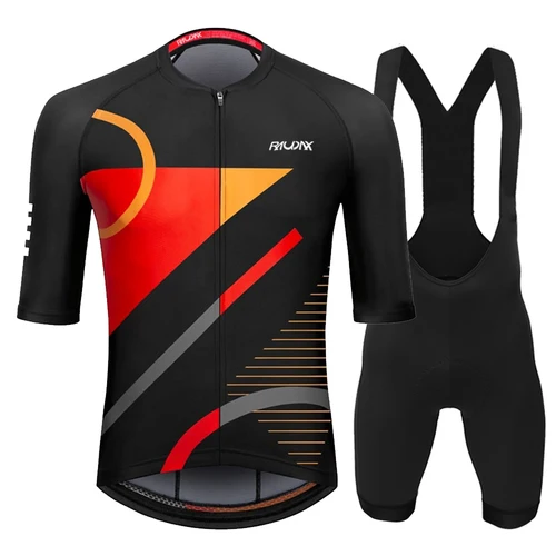 Imagen 2 del producto Raudax-Conjuntos de Ropa de Ciclismo para hombre, Ropa transpirable para Ciclismo de montaña, trajes de triatlón para jóvenes, Verano