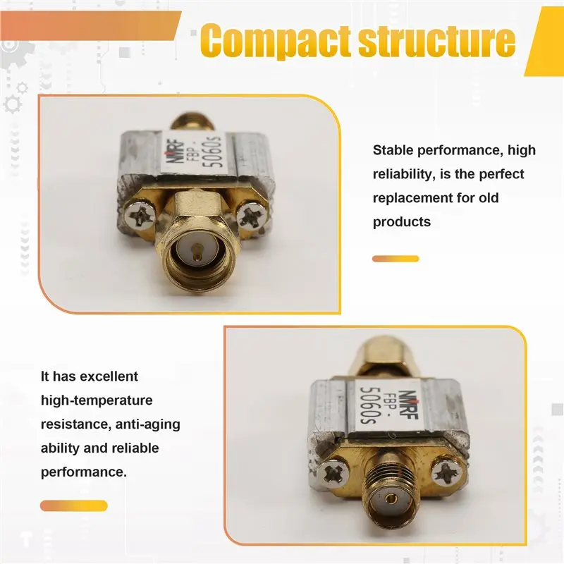 【ELECTRONIC-ACCESSORIES】For RF BPF Filter Module Bandpass Filter 5.8Ghz 5800Mhz 5Ghz-6Ghz For UAV Wireless Image Transmission