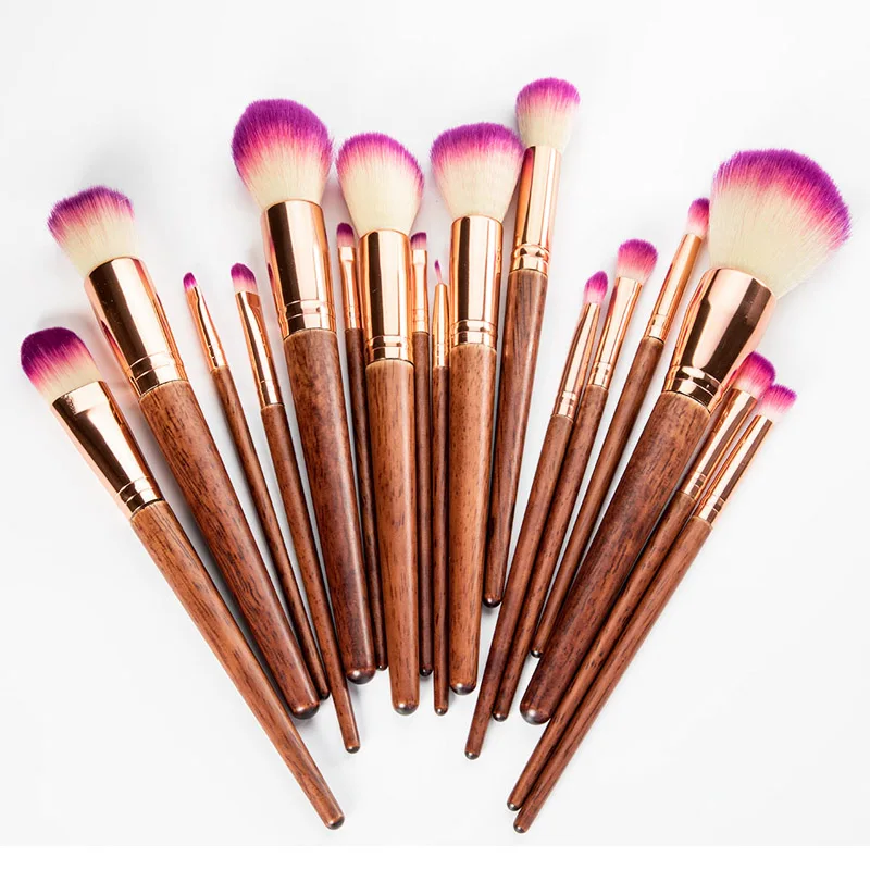 17Pcs Professional Makeup Brush Set Lip Powder Eye Kabuki Make Up Brushes Complete Kit Cosmetics Beauty Tool blending brush