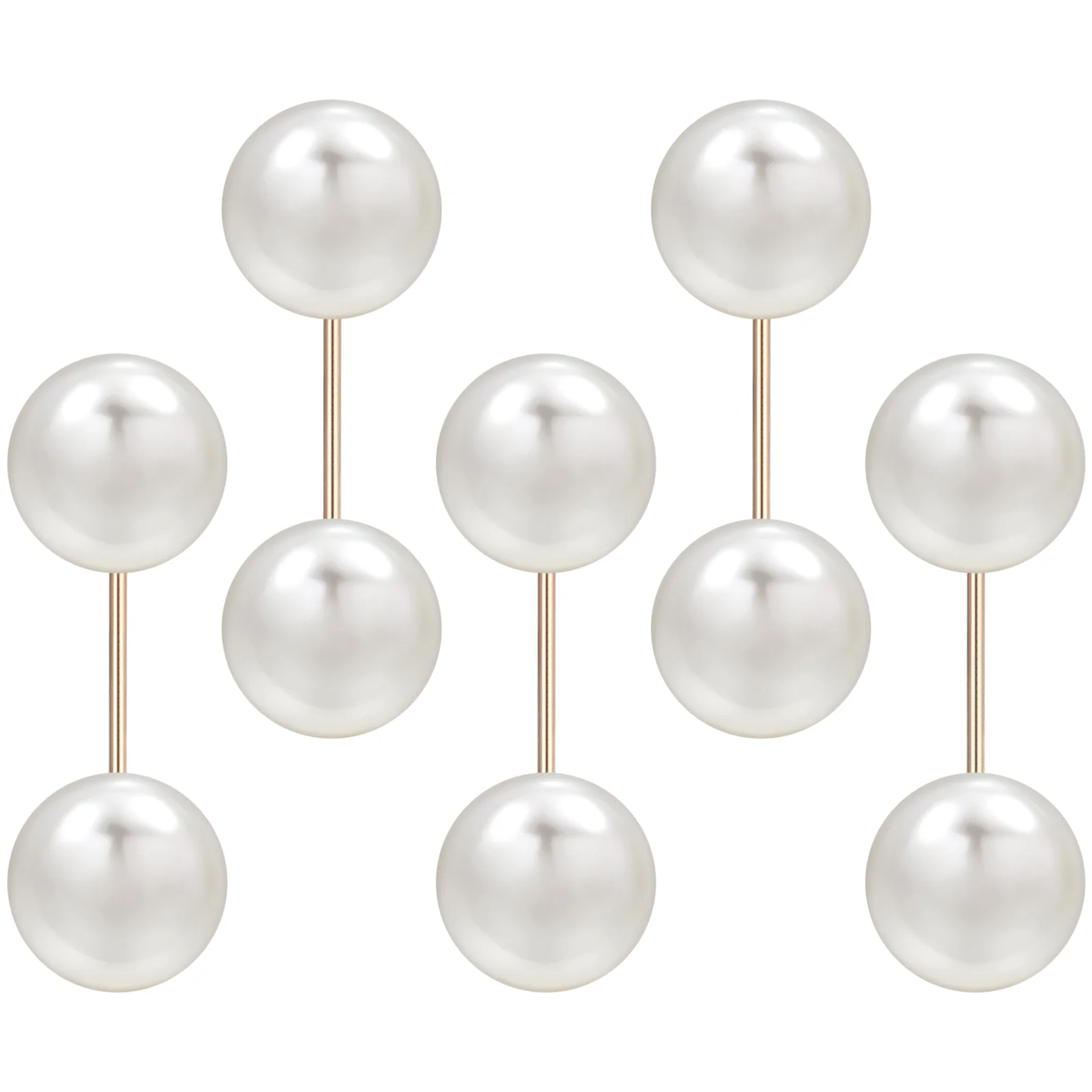 Pearl Button Nails Fancy Rhinestones Pearls Safety Pin Brooch Jewelry Brooches Miss Pins Buttons